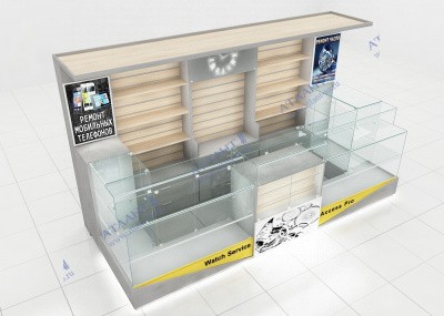 Островной павильон Ремонт часов Замена батареек